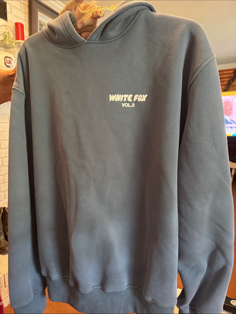 White Fox Boutique  Slate Crewneck Sweatshirt - Slate Blue
